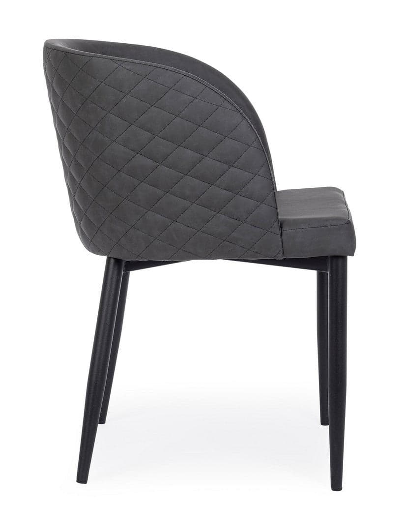Sedia "Chris" con gambe in acciaio verniciato a polvere, per arredo interno 54 x 54 x h 76 cm Casa e cucina/Arredamento/Sala da pranzo/Sedie Decor Space - Altamura, Commerciovirtuoso.it