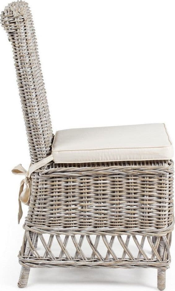 Sedia "Warna" con struttura in rattan, per arredo interno 47 x 55 x h 100 cm in Sedie Decor Space - Altamura, commercioVirtuoso.it