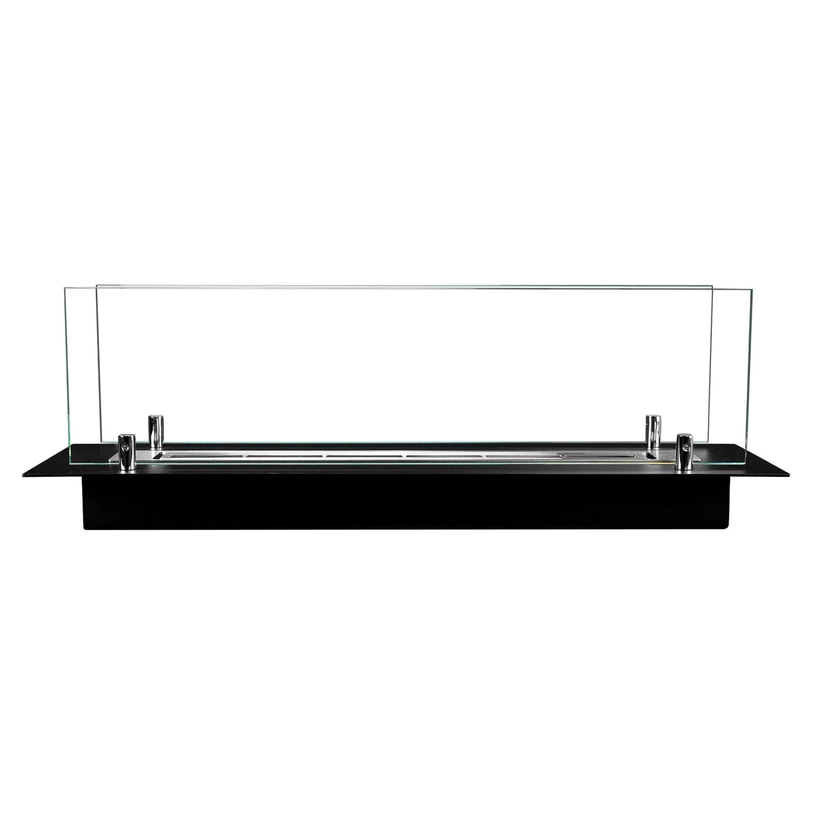 Bruciatore a Bioetanolo in Acciaio con vetri serbatoio da incasso da 0,7 lt 65 cm in Caminetti gel ed etanolo Decor Space - Altamura, commercioVirtuoso.it