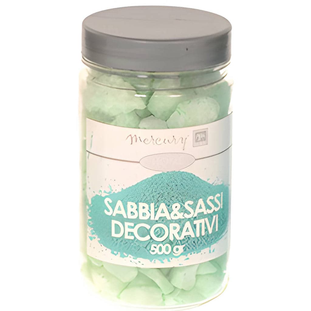 Sabbia e sassi colorati, ciottoli per interno ed esterno, confezione in barattolo da 500 gr in Soprammobili Decor Space - Altamura, commercioVirtuoso.it