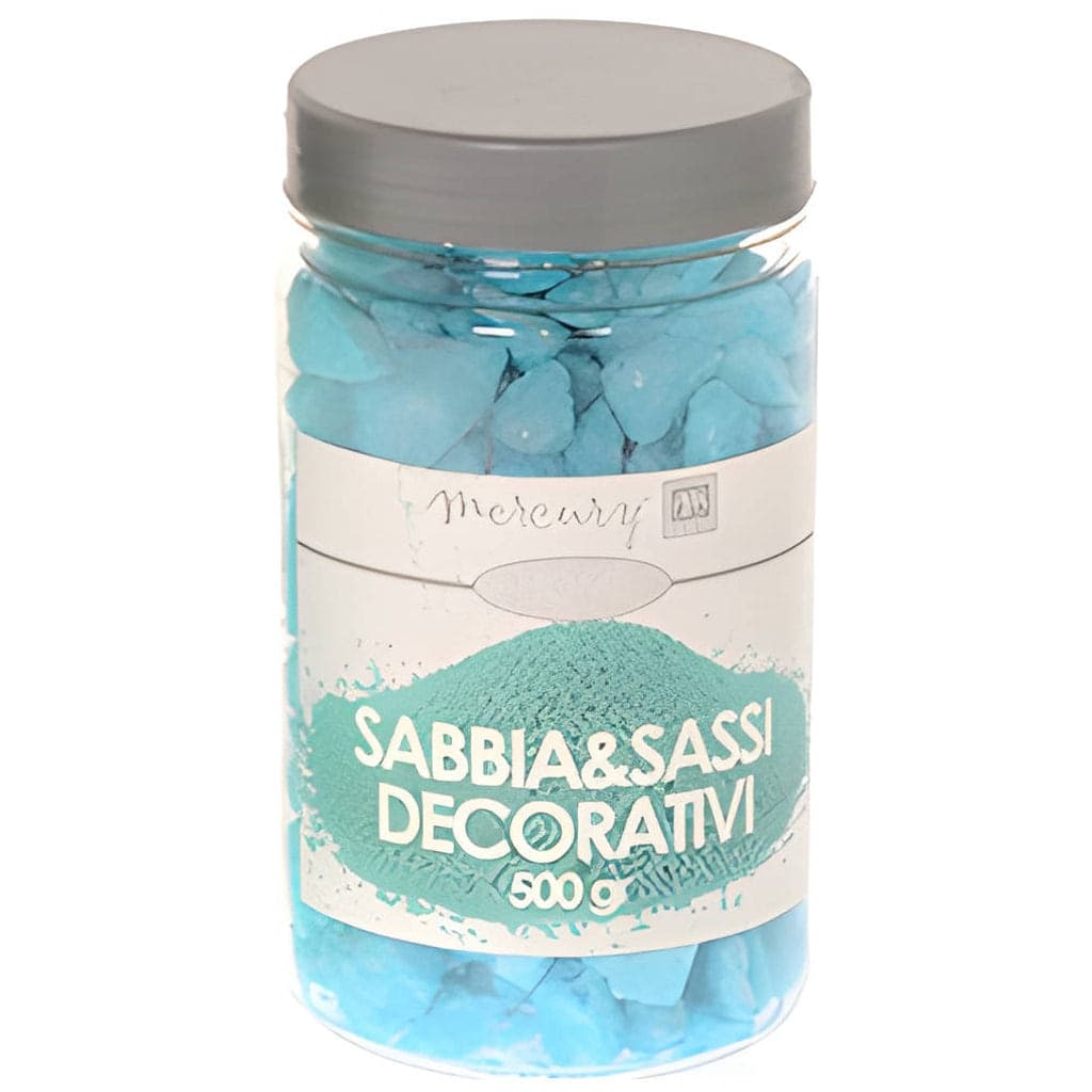 Sabbia e sassi colorati, ciottoli per interno ed esterno, confezione in barattolo da 500 gr in Soprammobili Decor Space - Altamura, commercioVirtuoso.it