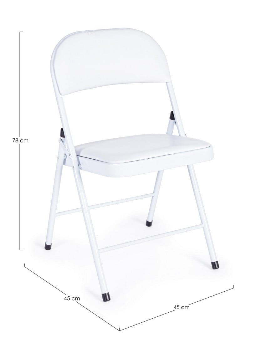 Sedia "Felicity" con struttura in tubolare di acciaio ø22 mm verniciato a polvere (poliestere), per arredo interno 45 x 45 x h 78 cm in Sedie Decor Space - Altamura, commercioVirtuoso.it
