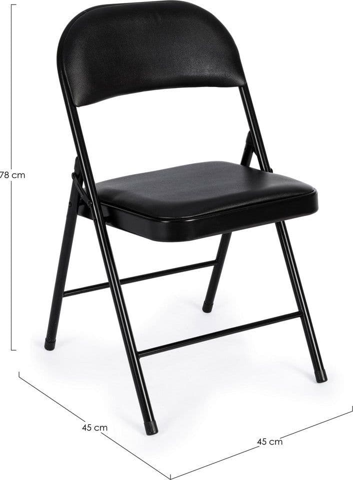 Sedia "Felicity" con struttura in tubolare di acciaio ø22 mm verniciato a polvere (poliestere), per arredo interno 45 x 45 x h 78 cm Casa e cucina/Arredamento/Sala da pranzo/Sedie Decor Space - Altamura, Commerciovirtuoso.it