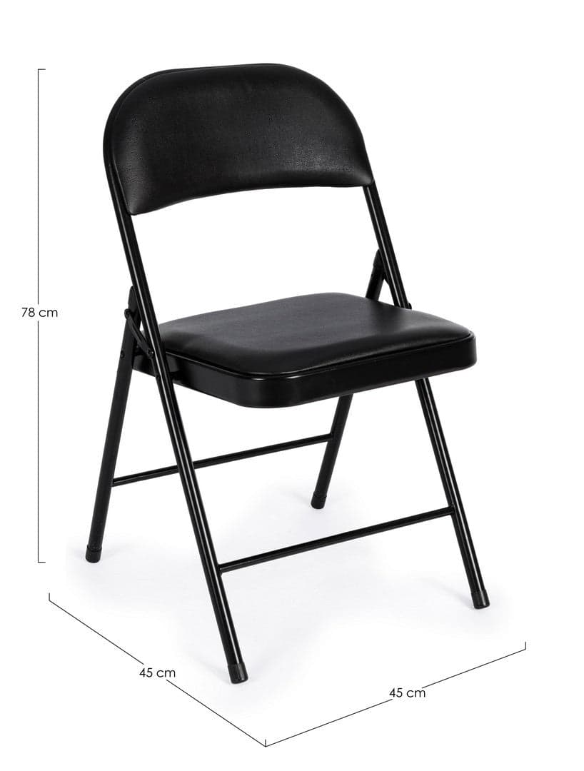 Sedia "Felicity" con struttura in tubolare di acciaio ø22 mm verniciato a polvere (poliestere), per arredo interno 45 x 45 x h 78 cm Casa e cucina/Arredamento/Sala da pranzo/Sedie Decor Space - Altamura, Commerciovirtuoso.it