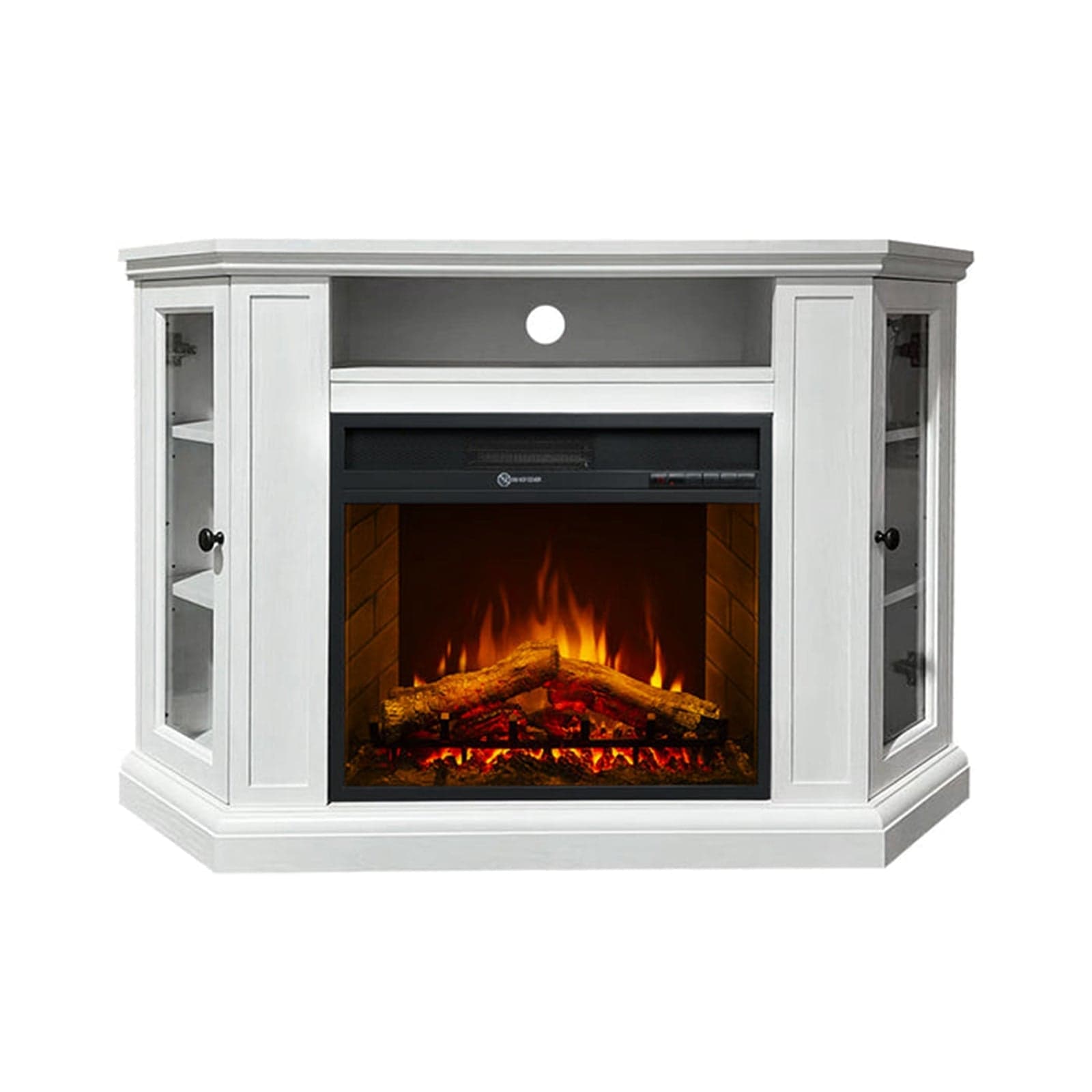 Camino elettrico da terra ad angolo "Madison" in legno 1800 W arredamento Moderno in Stufe elettriche Decor Space - Altamura, commercioVirtuoso.it