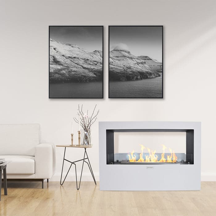 Camino a bioetanolo "Giotto" da terra biocamino per interno ed esterno 100 x h 70 cm in Caminetti gel ed etanolo Decor Space - Altamura, commercioVirtuoso.it