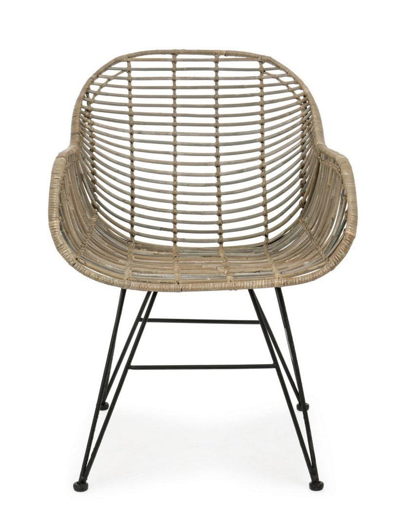 Sedia "Raquel" con struttura in acciaio, per arredo interno con braccioli, 59 x 63 x h 83 cm in Sedie Decor Space - Altamura, commercioVirtuoso.it