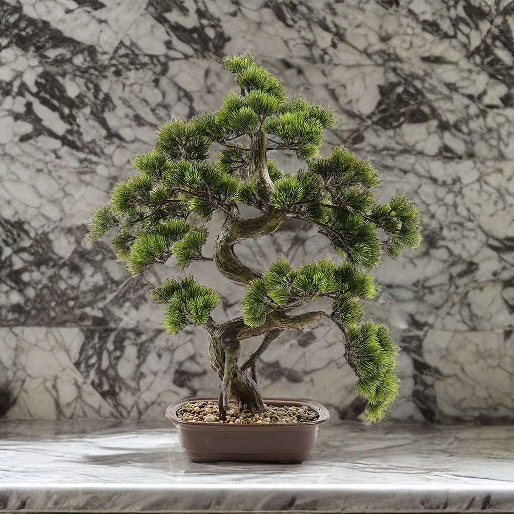 Bonsai pianta artificiale, con vaso incluso, decorazione per interno ed esterno in Piante artificiali Decor Space - Altamura, commercioVirtuoso.it