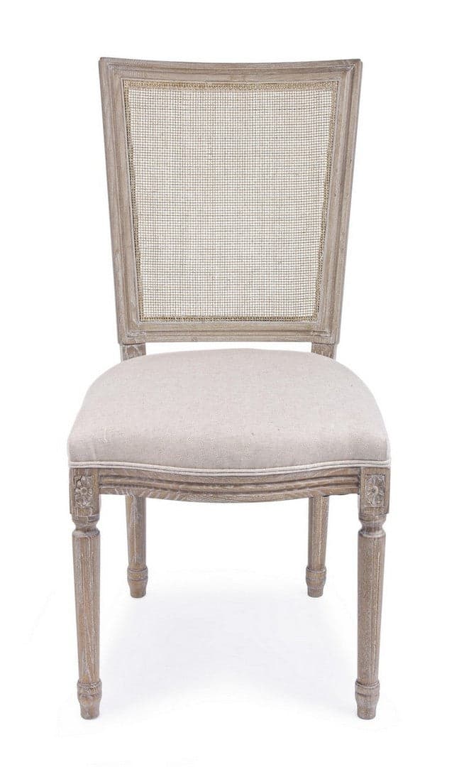 Sedia "Liliane" con struttura in legno di frassino, con cuscino da 48 x 65 x h 96 cm in Sedie Decor Space - Altamura, commercioVirtuoso.it