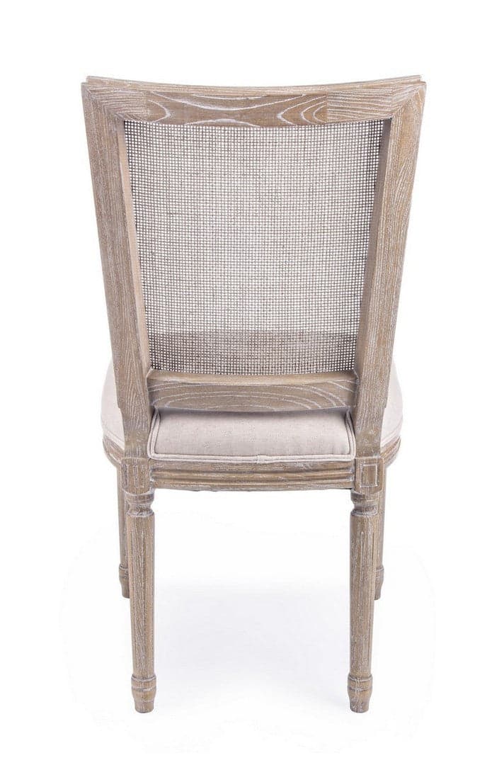Sedia "Liliane" con struttura in legno di frassino, con cuscino da 48 x 65 x h 96 cm in Sedie Decor Space - Altamura, commercioVirtuoso.it