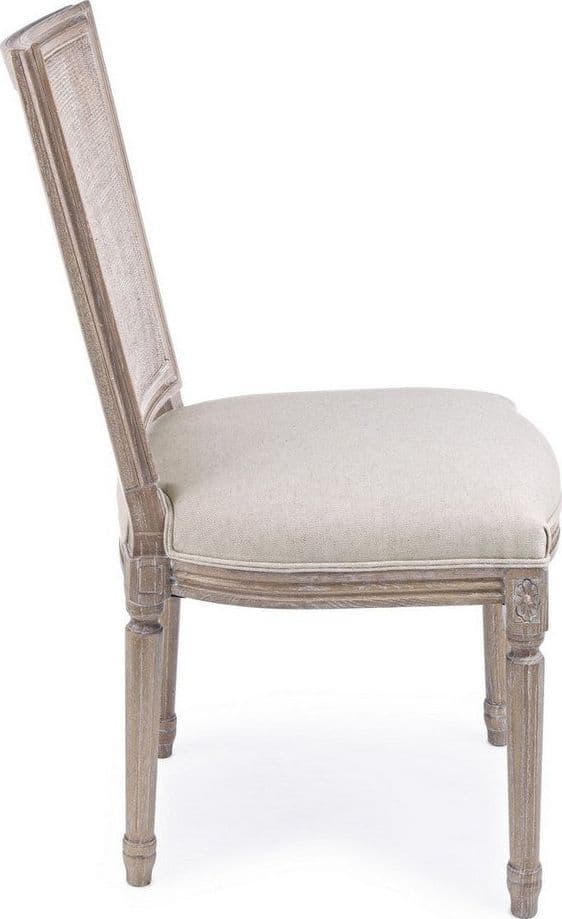 Sedia "Liliane" con struttura in legno di frassino, con cuscino da 48 x 65 x h 96 cm in Sedie Decor Space - Altamura, commercioVirtuoso.it