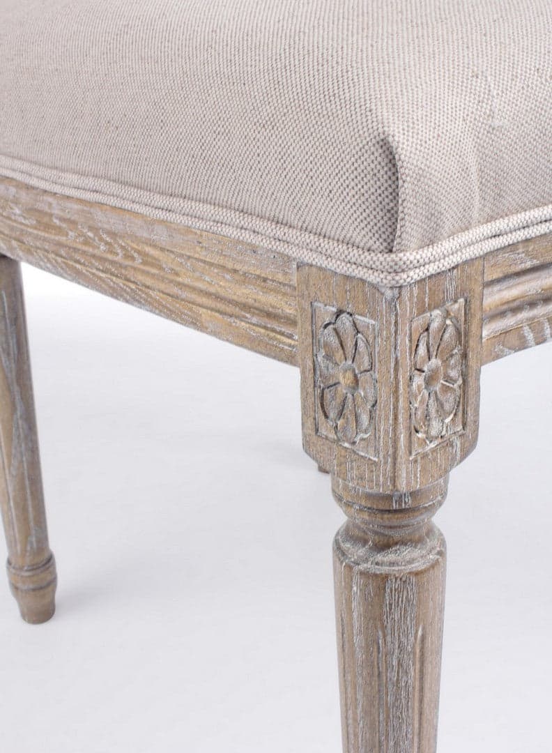 Sedia "Liliane" con struttura in legno di frassino, con cuscino da 48 x 65 x h 96 cm in Sedie Decor Space - Altamura, commercioVirtuoso.it