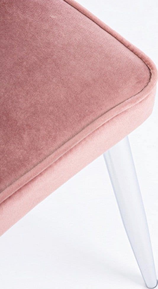Sedia "Corinna" con gambe in tubolare di acciaio cromato, per arredo interno 44 x 55 x h 86 cm Casa e cucina/Arredamento/Sala da pranzo/Sedie Decor Space - Altamura, Commerciovirtuoso.it
