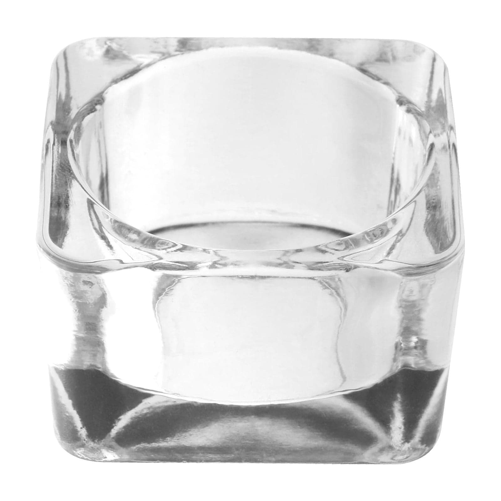 Portacandela in vetro per interno ed esterno da 6 x 6 x 3 cm in Candele in vasetto Decor Space - Altamura, commercioVirtuoso.it