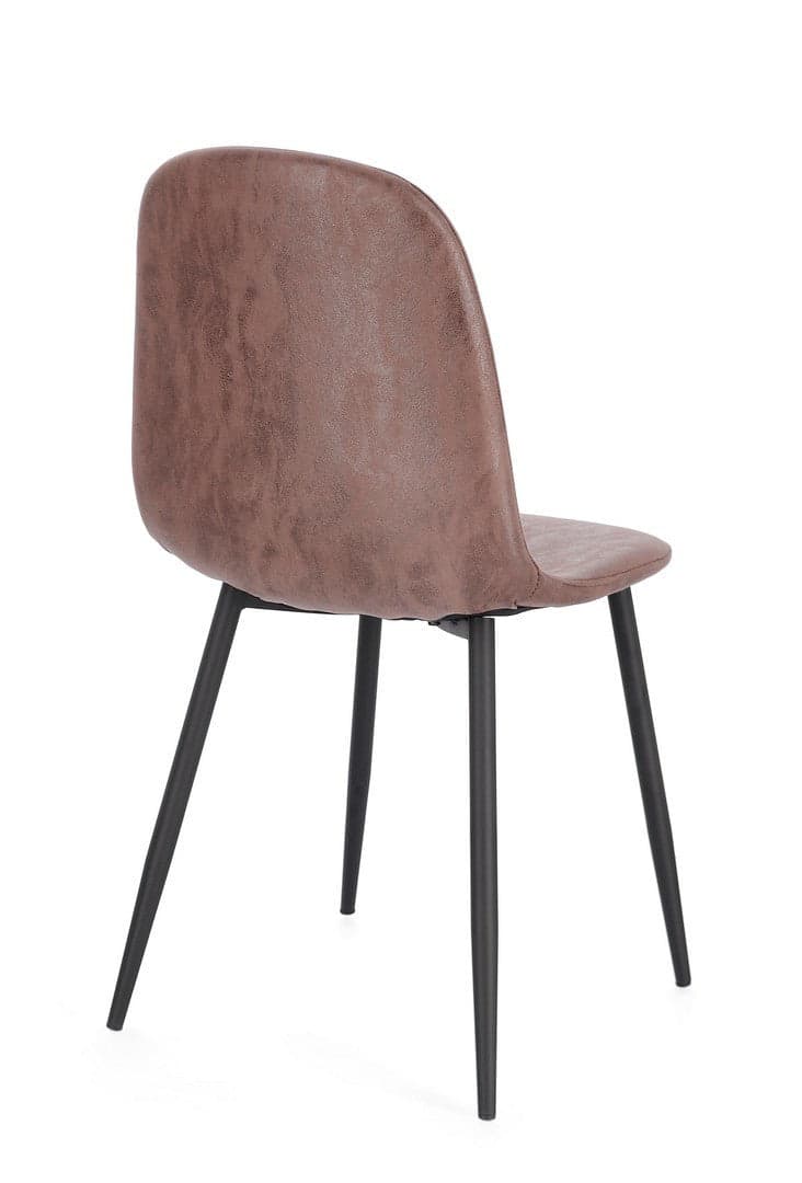 Sedia "Irelia" con struttura seduta e schienale in compensato, per arredo interno 52,5 x 42,5 x h 90 cm in Sedie Decor Space - Altamura, commercioVirtuoso.it