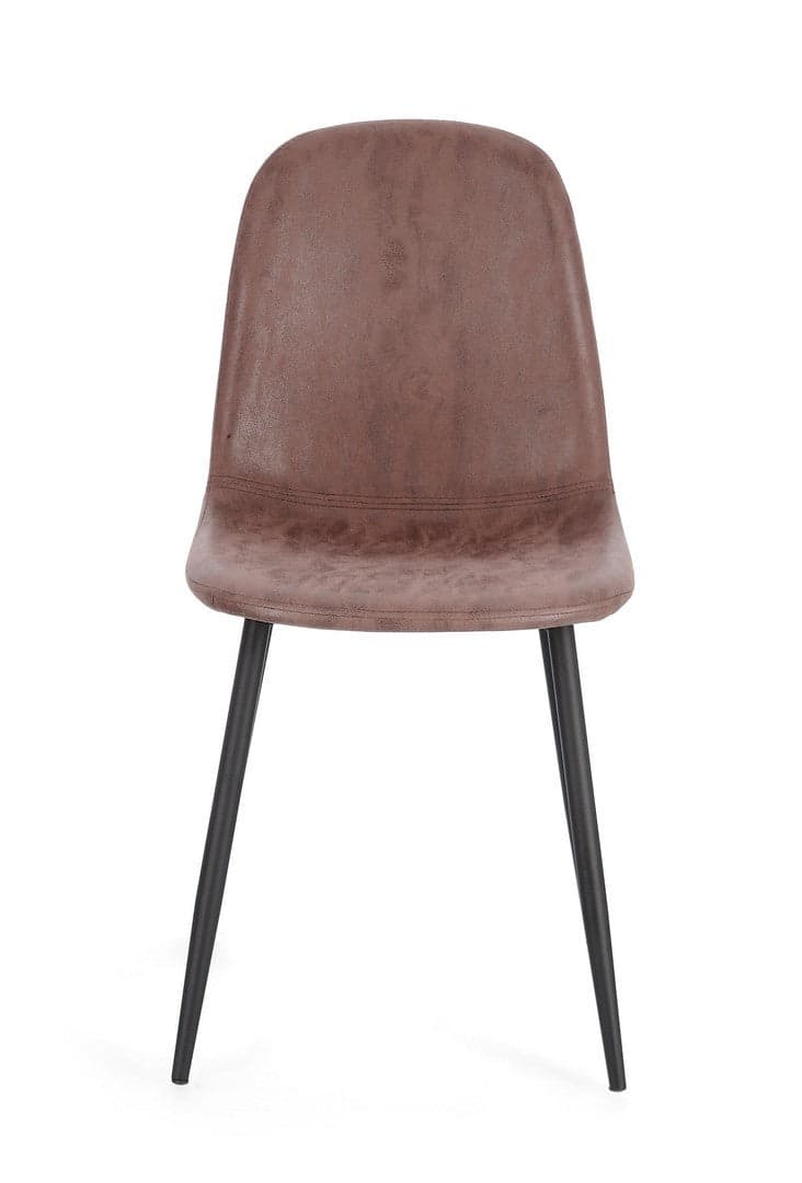 Sedia "Irelia" con struttura seduta e schienale in compensato, per arredo interno 52,5 x 42,5 x h 90 cm in Sedie Decor Space - Altamura, commercioVirtuoso.it