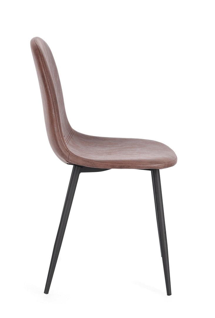 Sedia "Irelia" con struttura seduta e schienale in compensato, per arredo interno 52,5 x 42,5 x h 90 cm in Sedie Decor Space - Altamura, commercioVirtuoso.it