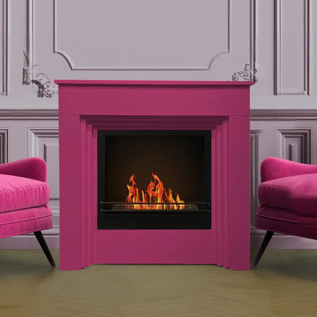 Camino a bioetanolo "Bellini" da terra in legno biocamino per interno h 96 cm in Caminetti gel ed etanolo Decor Space - Altamura, commercioVirtuoso.it