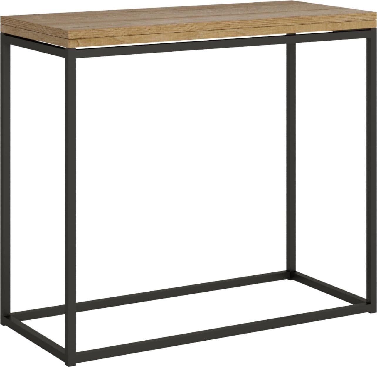 Tavolo consolle "Ancona" allungabile in legno per sala da pranzo – Quercia – Itamoby – moderno