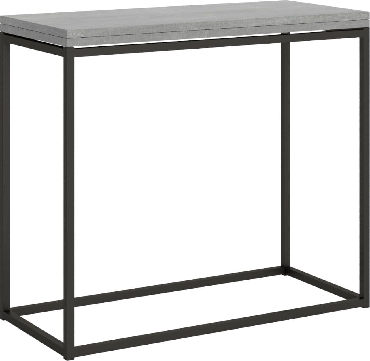 Tavolo consolle "Ancona" allungabile in legno per sala da pranzo – Cemento – Itamoby – moderno