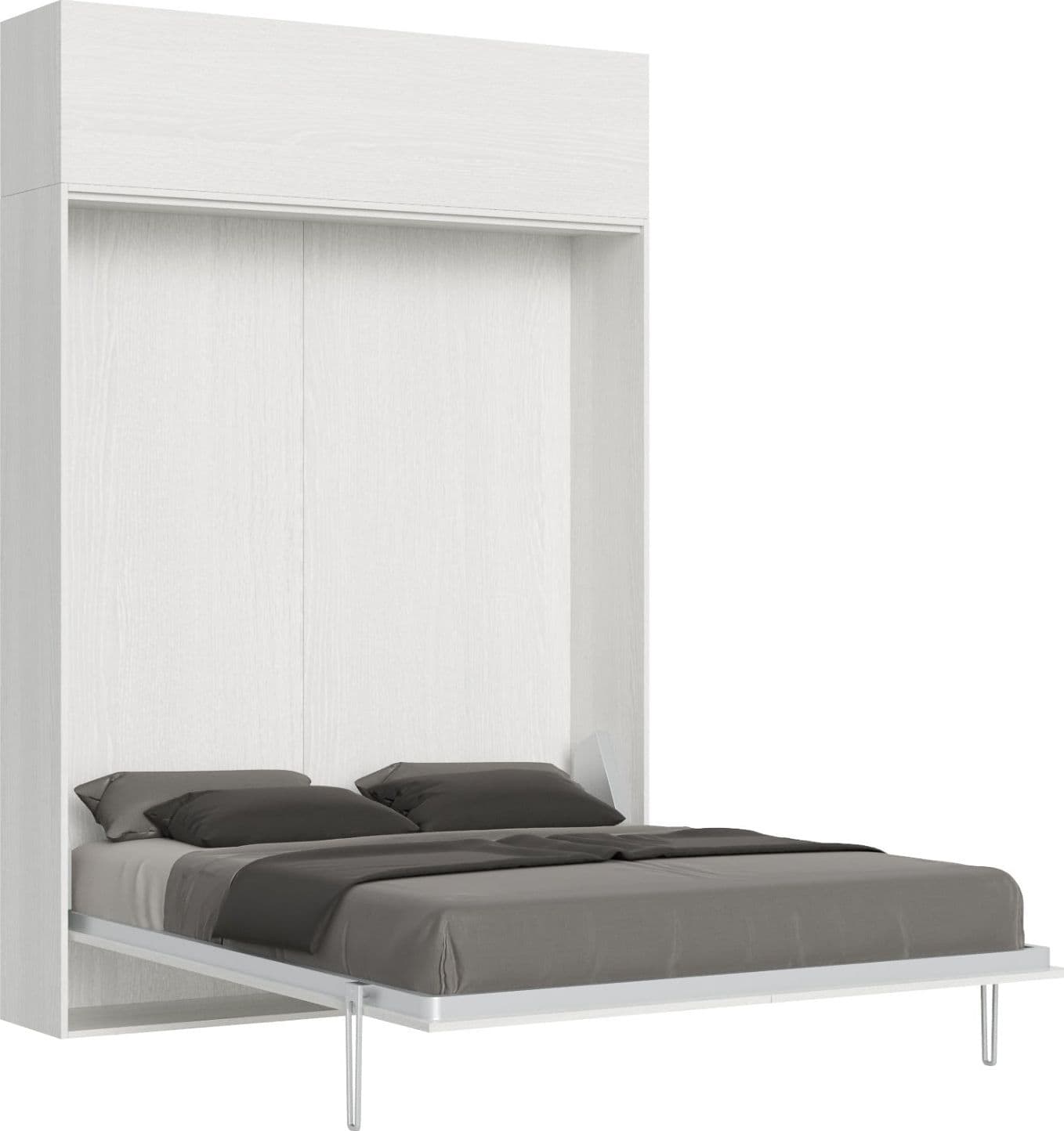 Letto "Roma" matrimoniale a scomparsa, in legno, con apertura verticale, per camera da letto in Materassi Decor Space - Altamura, commercioVirtuoso.it