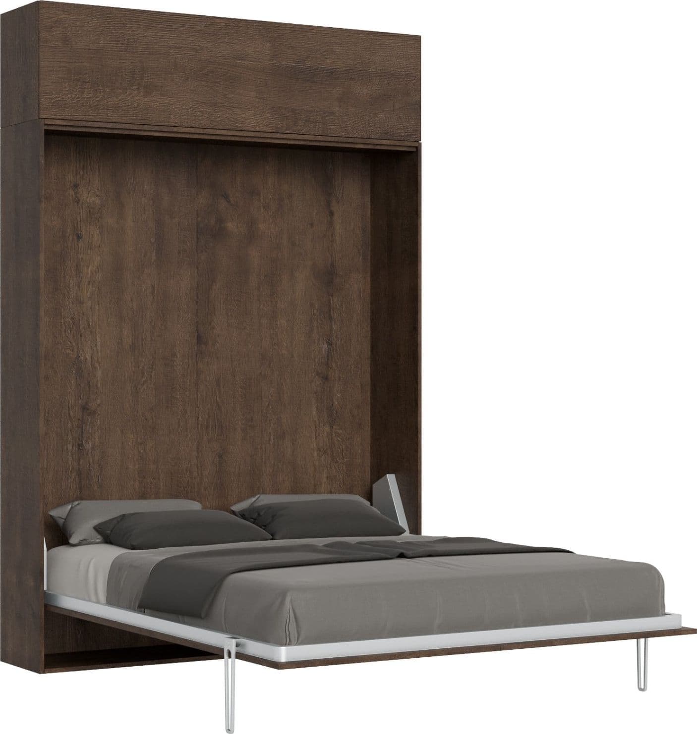 Letto "Roma" matrimoniale a scomparsa, in legno, con apertura verticale, per camera da letto in Materassi Decor Space - Altamura, commercioVirtuoso.it