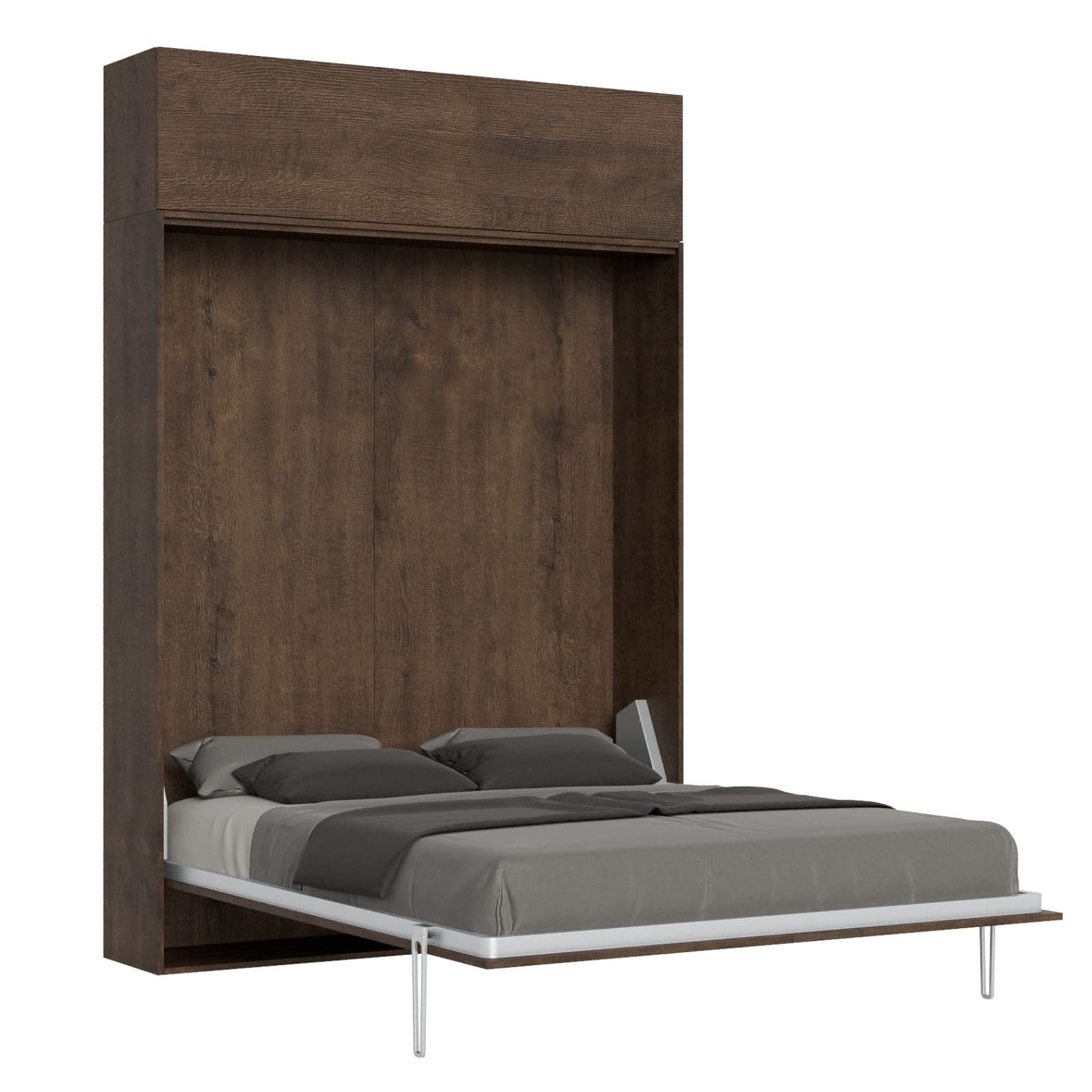 Letto "Roma" matrimoniale a scomparsa, in legno, con apertura verticale, per camera da letto in Materassi Decor Space - Altamura, commercioVirtuoso.it