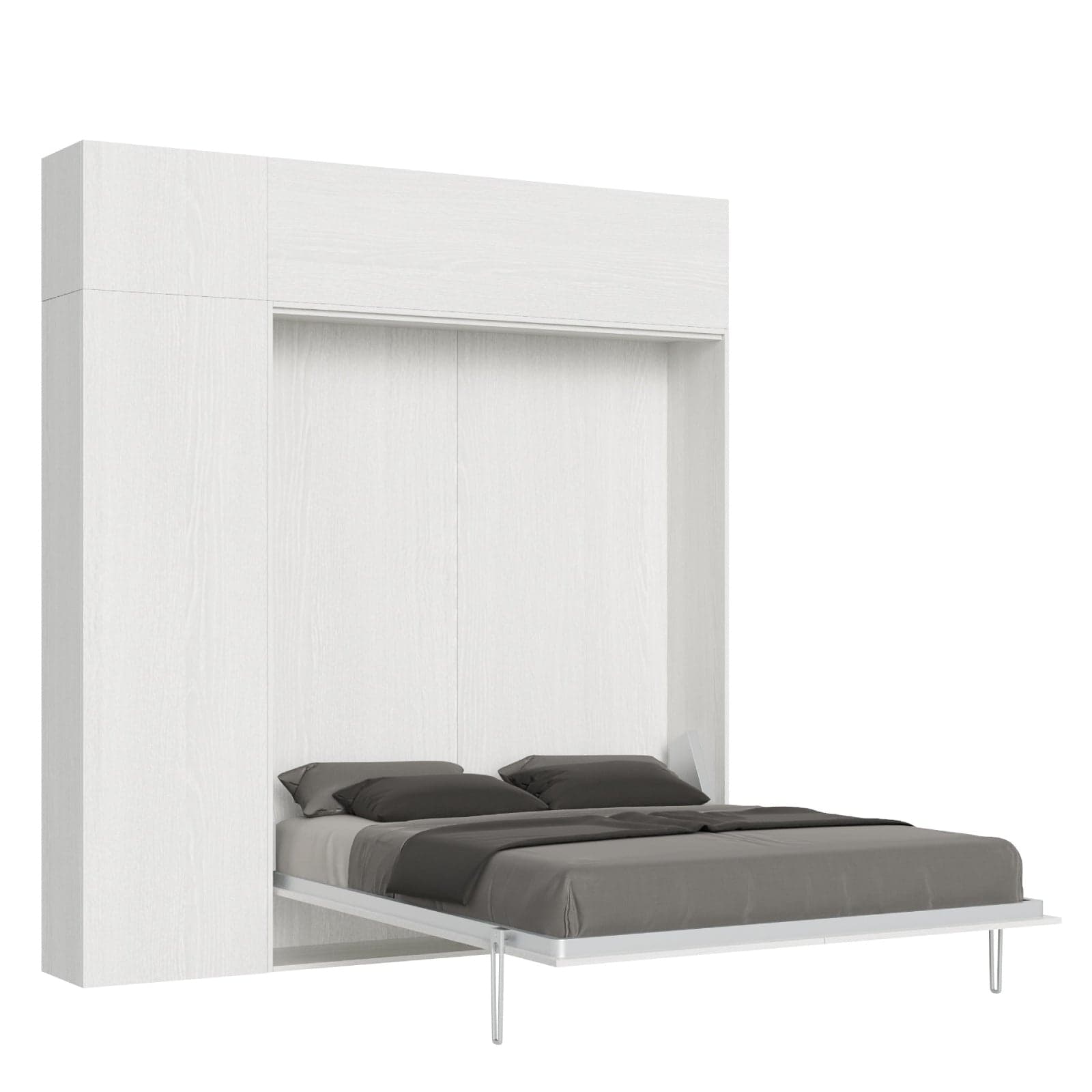 Letto "Roma" matrimoniale a scomparsa, in legno, con apertura verticale, per camera da letto in Materassi Decor Space - Altamura, commercioVirtuoso.it