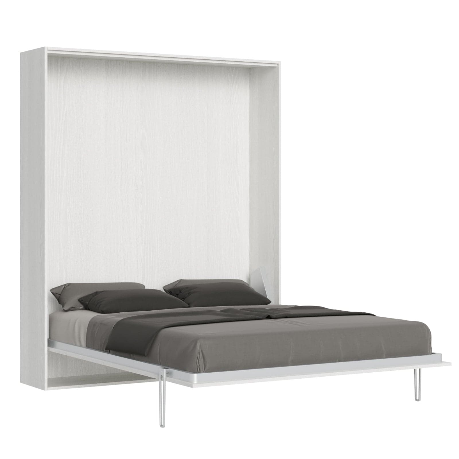 Letto "Roma" matrimoniale a scomparsa, in legno, con apertura verticale, per camera da letto in Materassi Decor Space - Altamura, commercioVirtuoso.it
