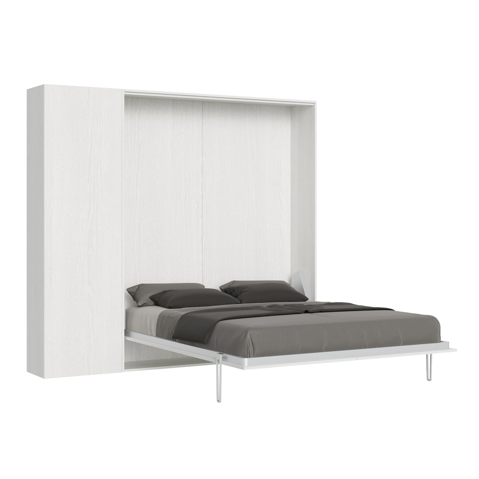 Letto "Roma" matrimoniale a scomparsa, in legno, con apertura verticale, per camera da letto in Materassi Decor Space - Altamura, commercioVirtuoso.it