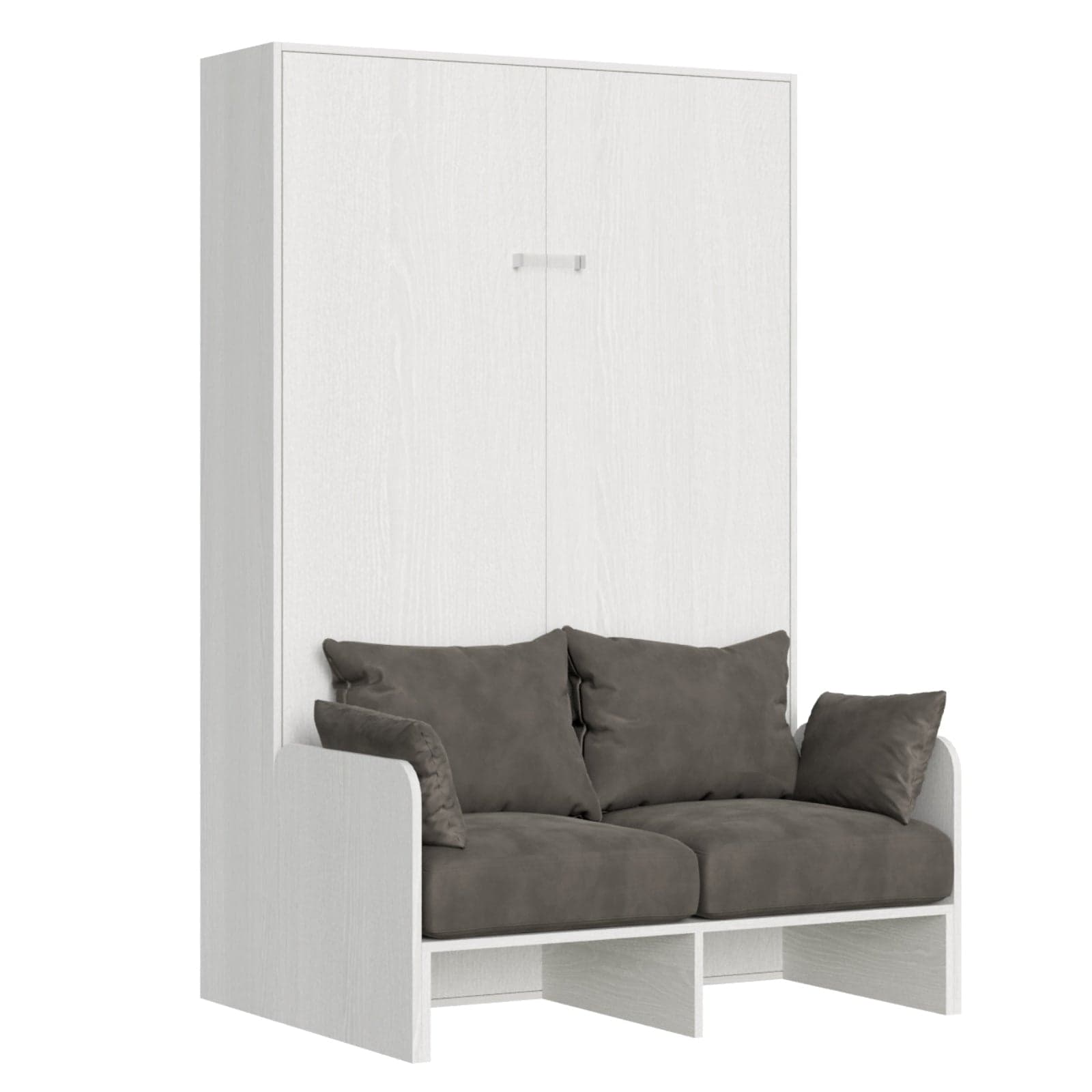 Letto "Napoli" matrimoniale a scomparsa con divano, in legno, con apertura verticale, per camera da letto in Materassi Decor Space - Altamura, commercioVirtuoso.it