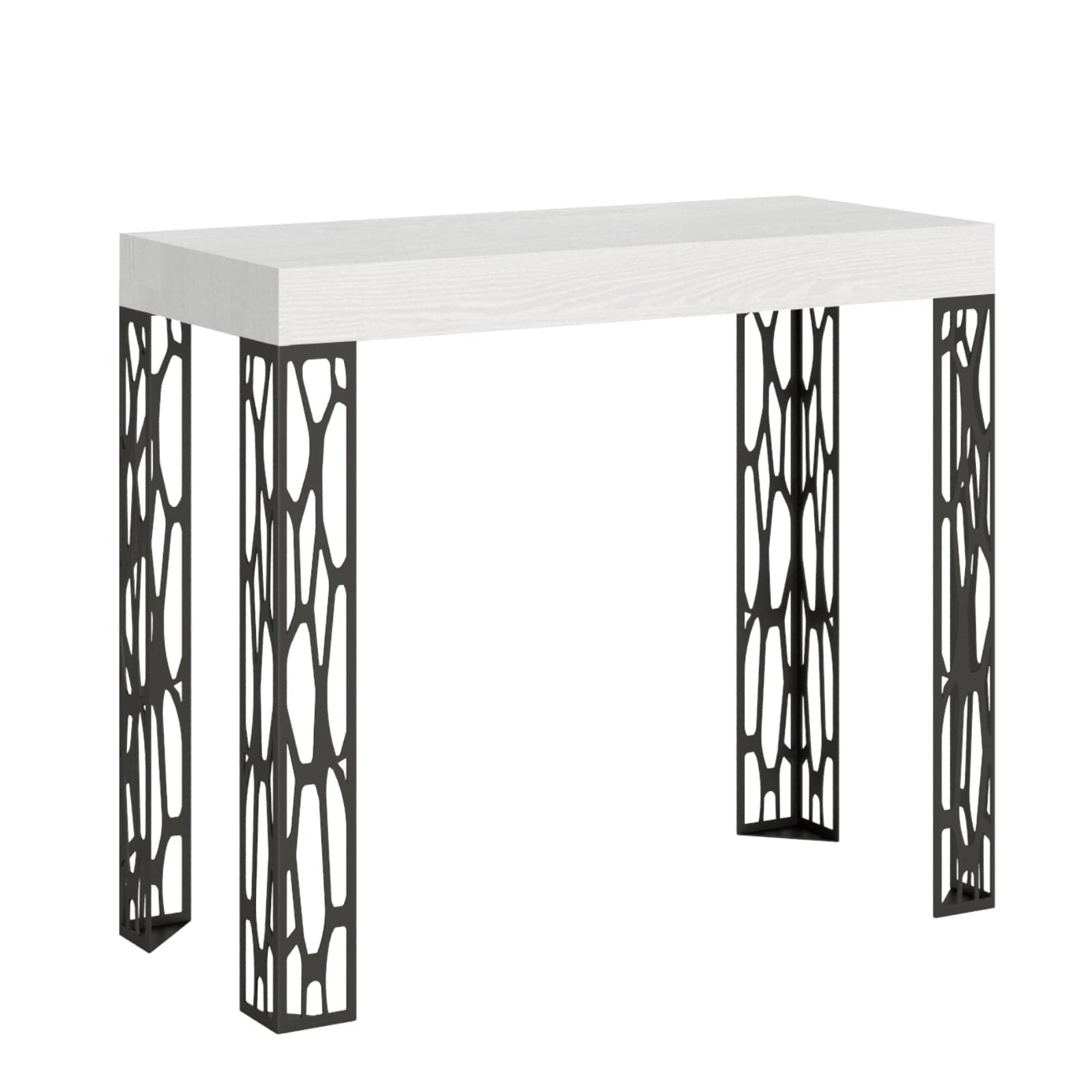 Tavolo consolle "Livorno" allungabile in legno per sala da pranzo in Credenze Decor Space - Altamura, commercioVirtuoso.it