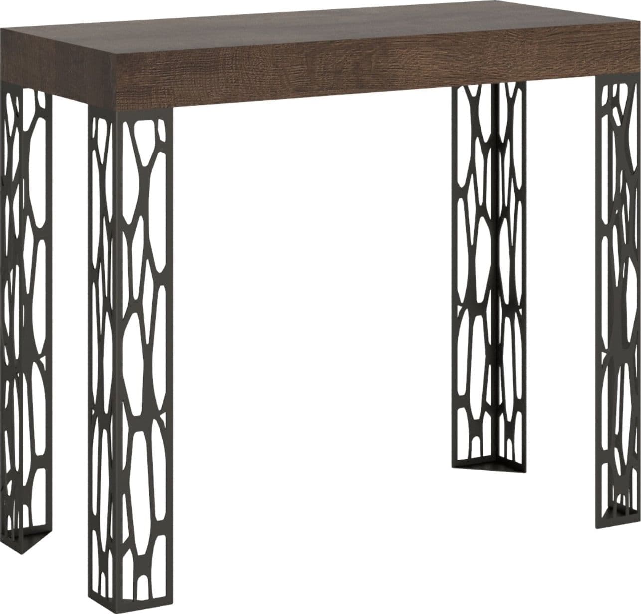 Tavolo consolle "Livorno" allungabile in legno per sala da pranzo in Credenze Decor Space - Altamura, commercioVirtuoso.it