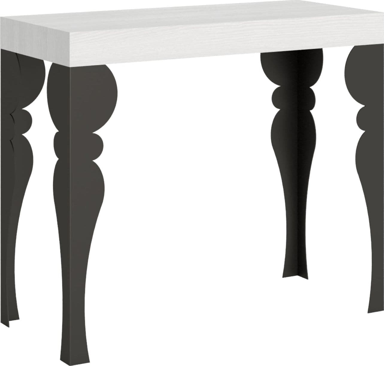Tavolo consolle "Lecce" allungabile in legno per sala da pranzo in Credenze Decor Space - Altamura, commercioVirtuoso.it