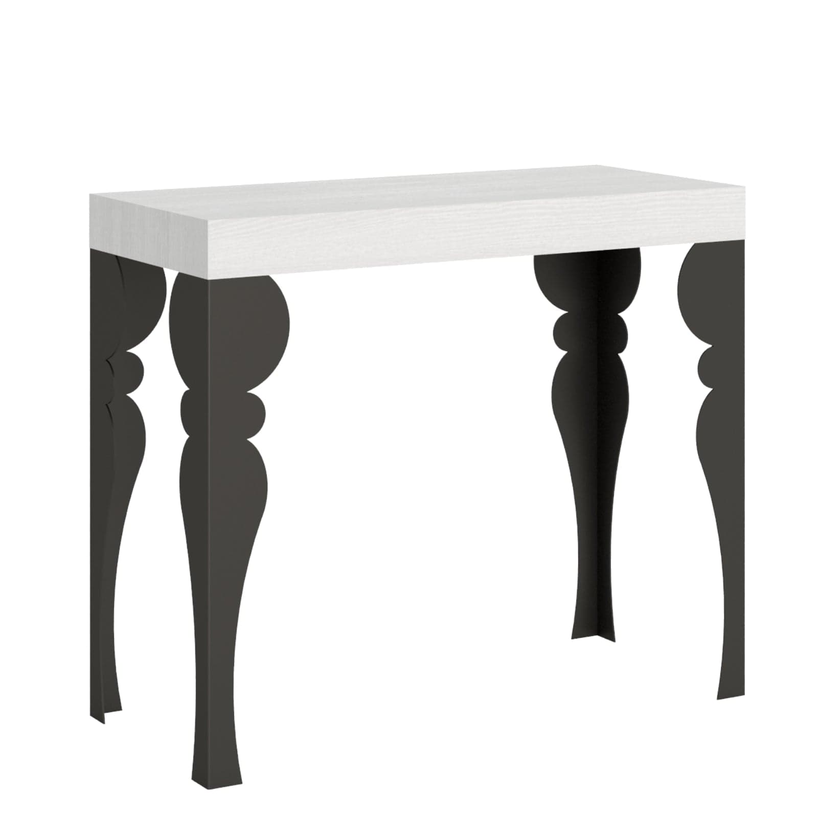 Tavolo consolle "Lecce" allungabile in legno per sala da pranzo in Credenze Decor Space - Altamura, commercioVirtuoso.it