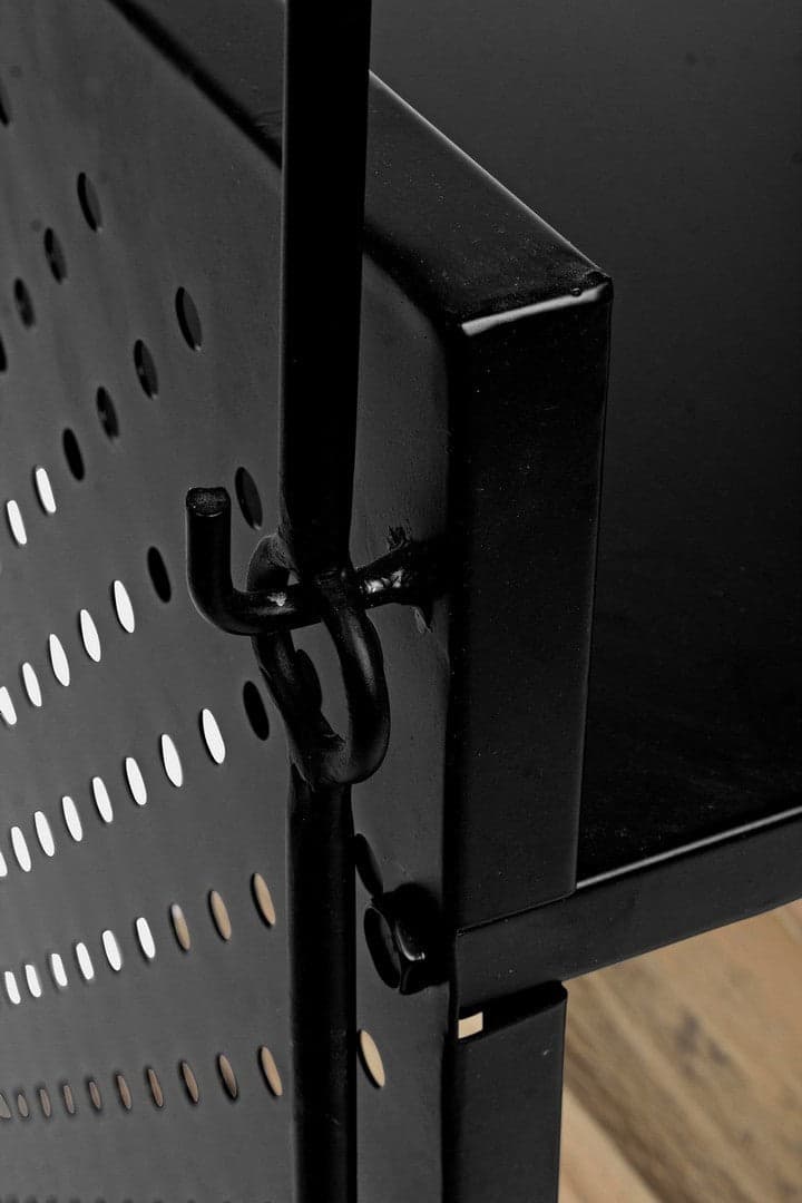 Portalegna "Efesto" con accessori, in acciaio verniciato, resistente alle alte temperature, da 43 cm in Bracieri Decor Space - Altamura, commercioVirtuoso.it