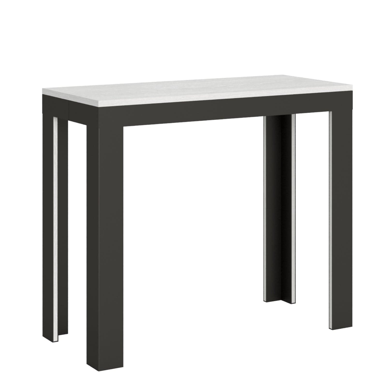 Tavolo consolle "Rimini" allungabile in legno per sala da pranzo in Credenze Decor Space - Altamura, commercioVirtuoso.it