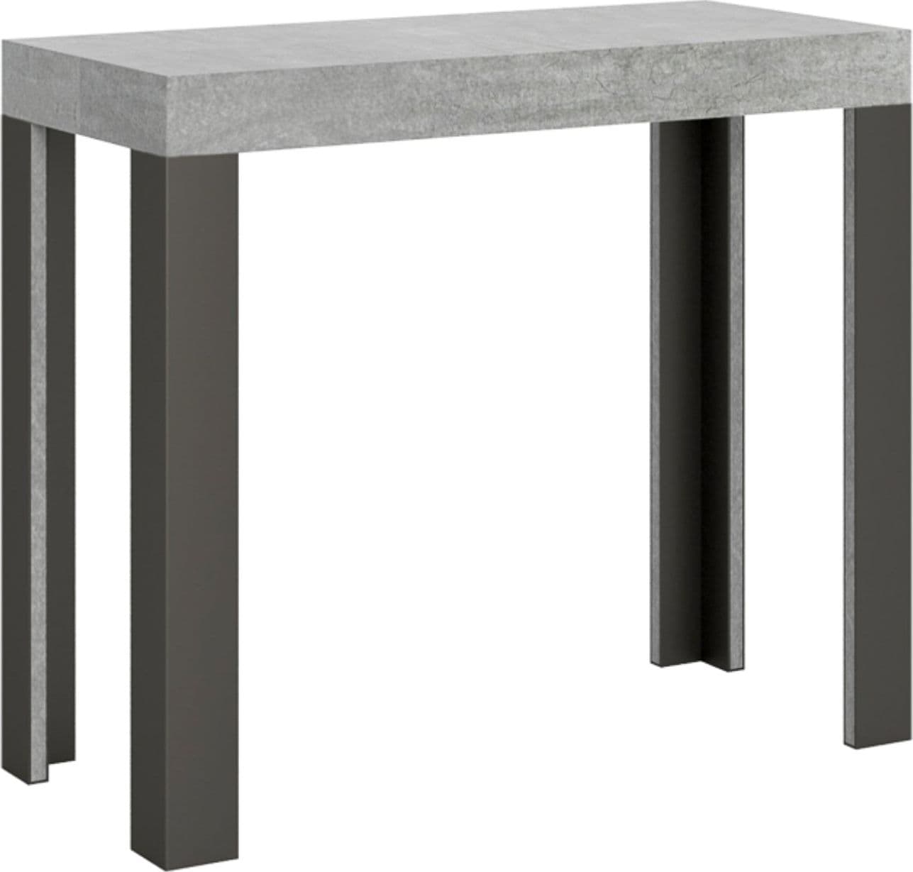 Tavolo consolle "Rimini" allungabile in legno per sala da pranzo in Credenze Decor Space - Altamura, commercioVirtuoso.it