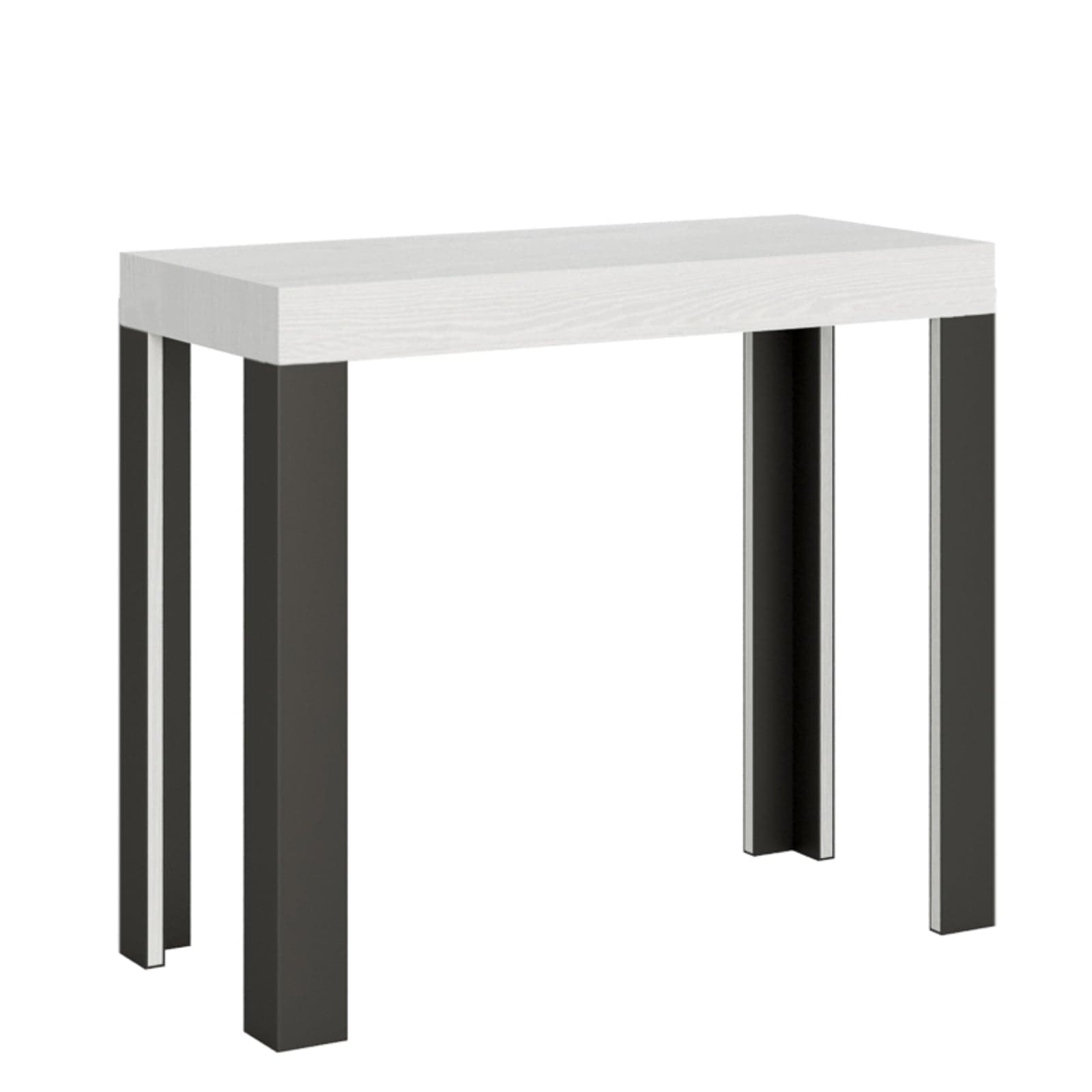Tavolo consolle "Rimini" allungabile in legno per sala da pranzo in Credenze Decor Space - Altamura, commercioVirtuoso.it