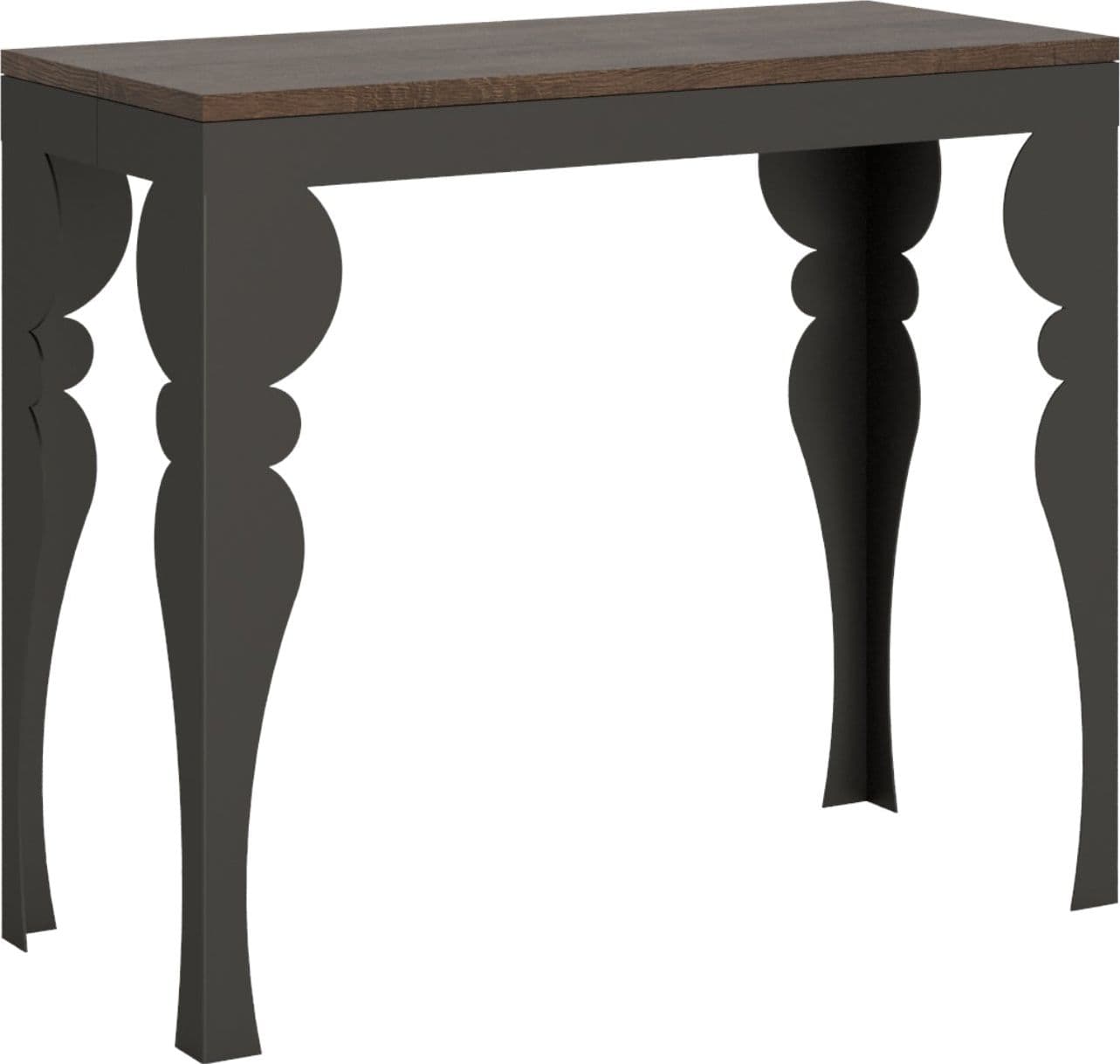 Tavolo consolle "Pisa" allungabile in legno per sala da pranzo in Credenze Decor Space - Altamura, commercioVirtuoso.it