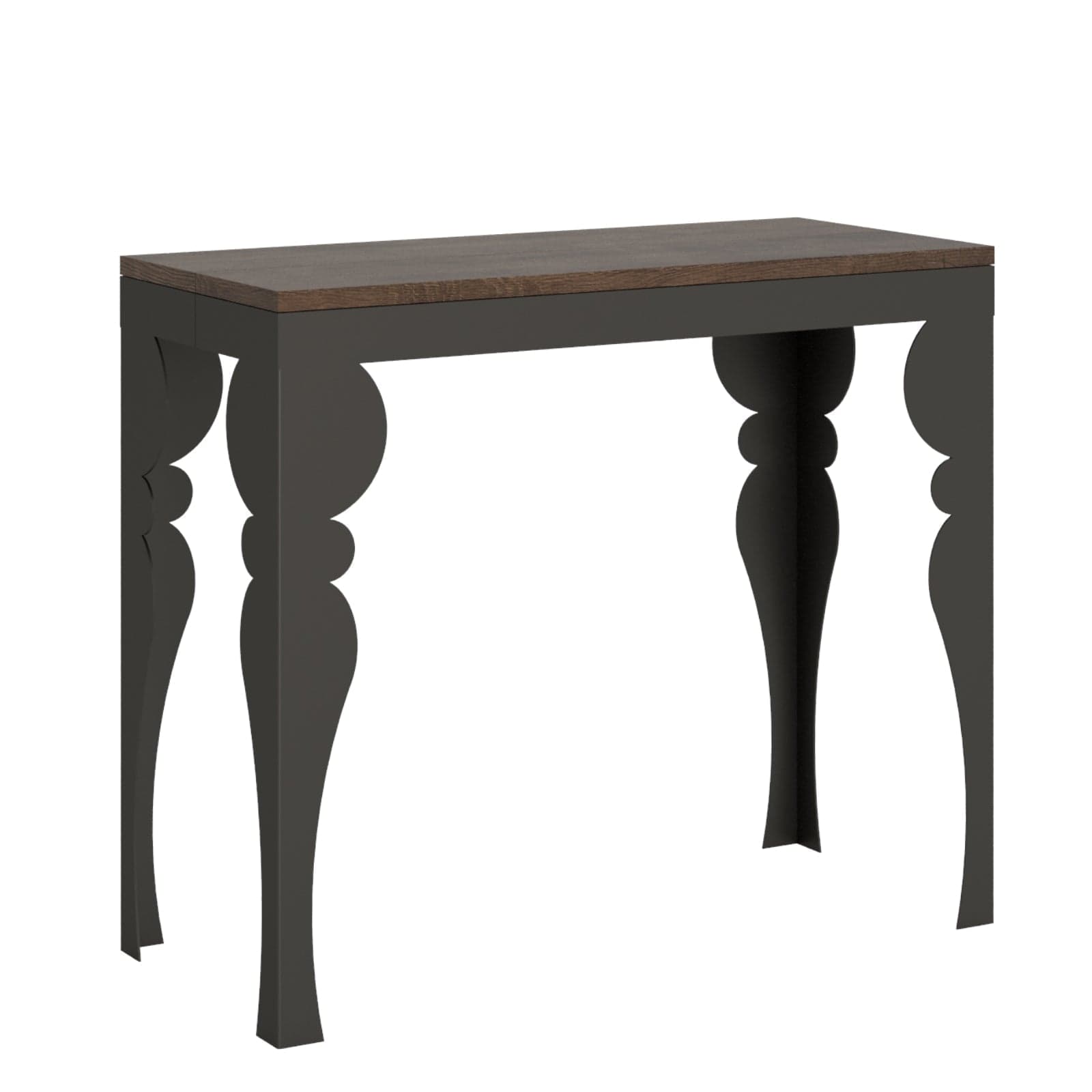 Tavolo consolle "Pisa" allungabile in legno per sala da pranzo in Credenze Decor Space - Altamura, commercioVirtuoso.it