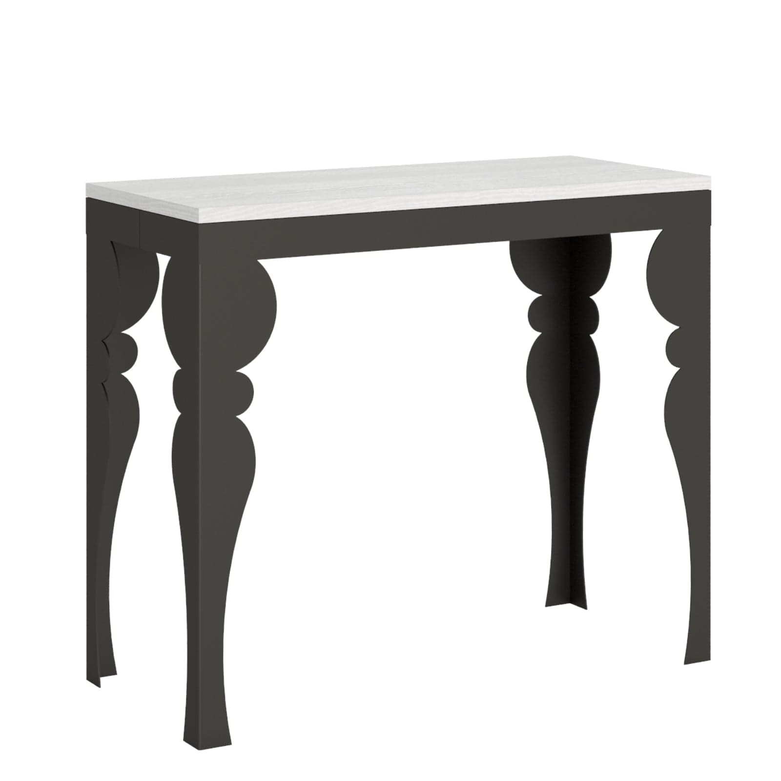 Tavolo consolle "Pisa" allungabile in legno per sala da pranzo in Credenze Decor Space - Altamura, commercioVirtuoso.it