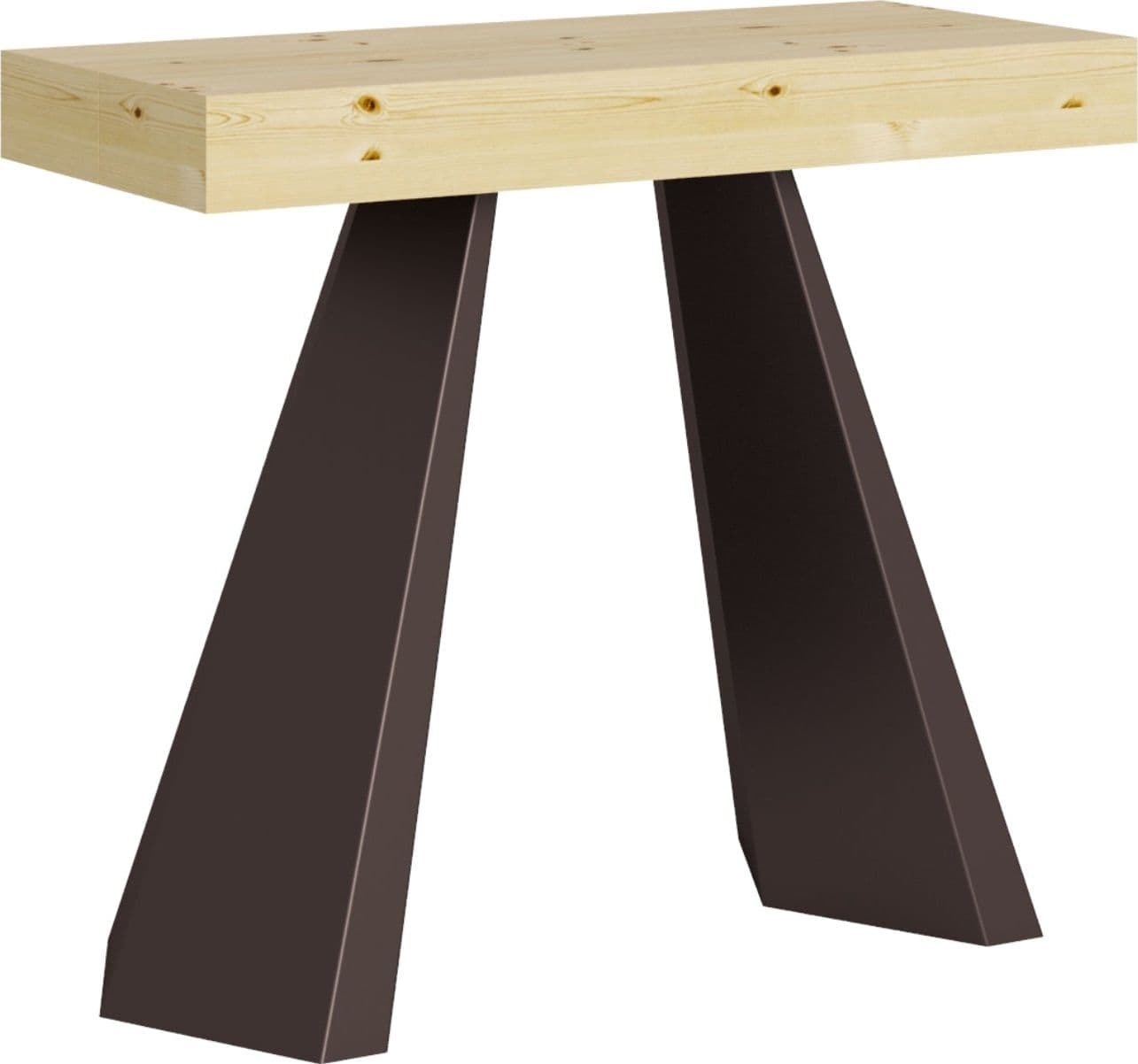 Tavolo consolle "Monza" allungabile in legno per sala da pranzo in Credenze Decor Space - Altamura, commercioVirtuoso.it