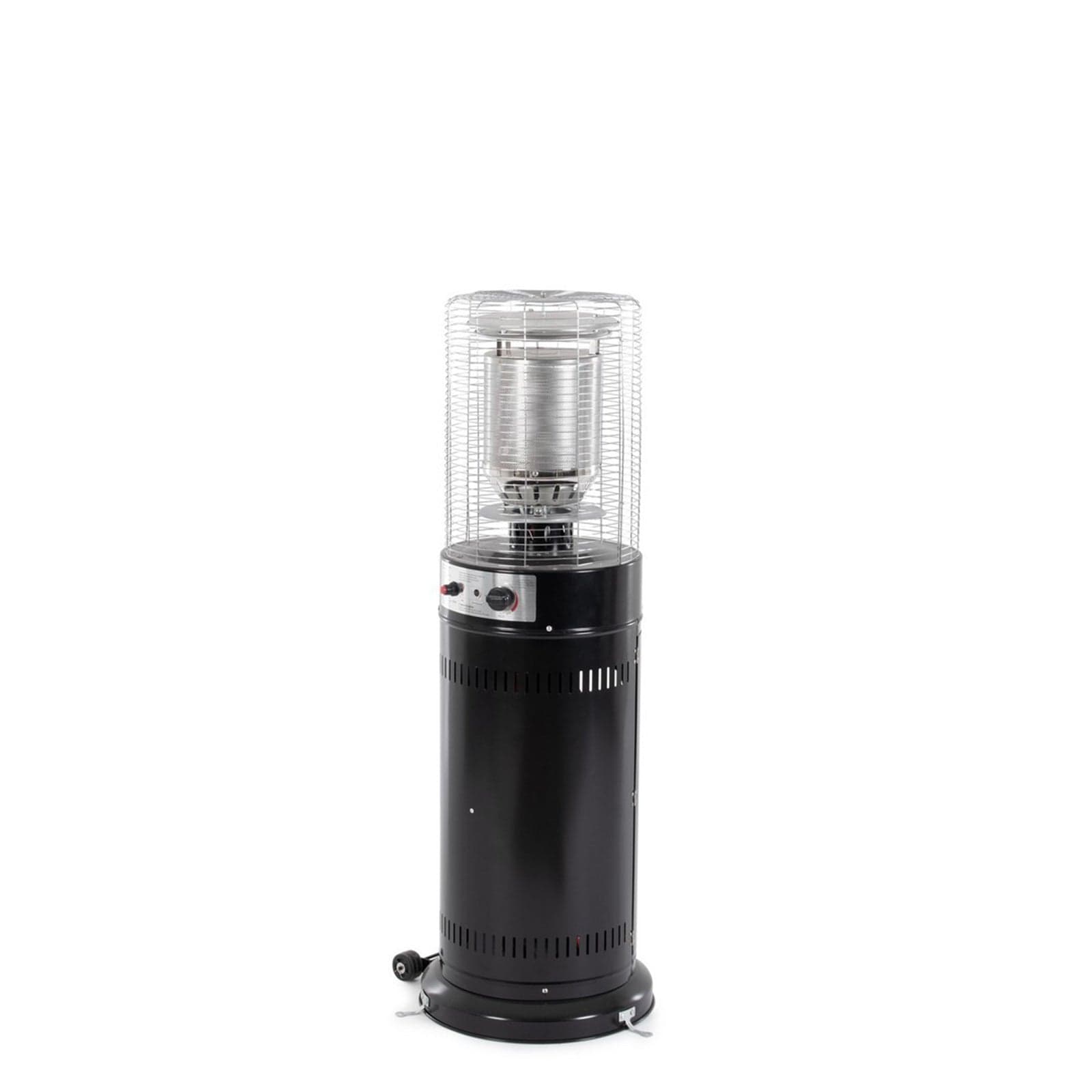 Scaldapatio a Gas, colonna in acciaio verniciato nero, h 135 cm, per esterno in Bracieri Decor Space - Altamura, commercioVirtuoso.it