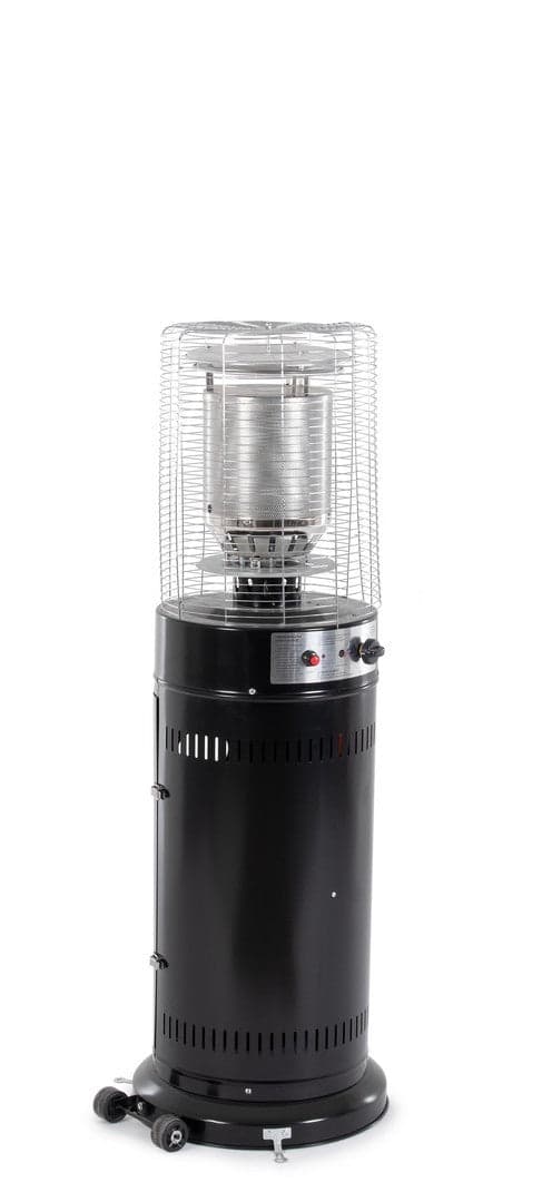 Scaldapatio a Gas, colonna in acciaio verniciato nero, h 135 cm, per esterno in Bracieri Decor Space - Altamura, commercioVirtuoso.it