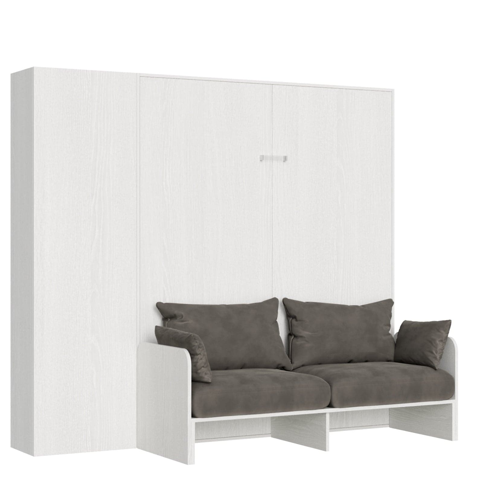 Letto "Bologna" matrimoniale a scomparsa con divano, in legno, con apertura verticale, per camera da letto in Materassi Decor Space - Altamura, commercioVirtuoso.it