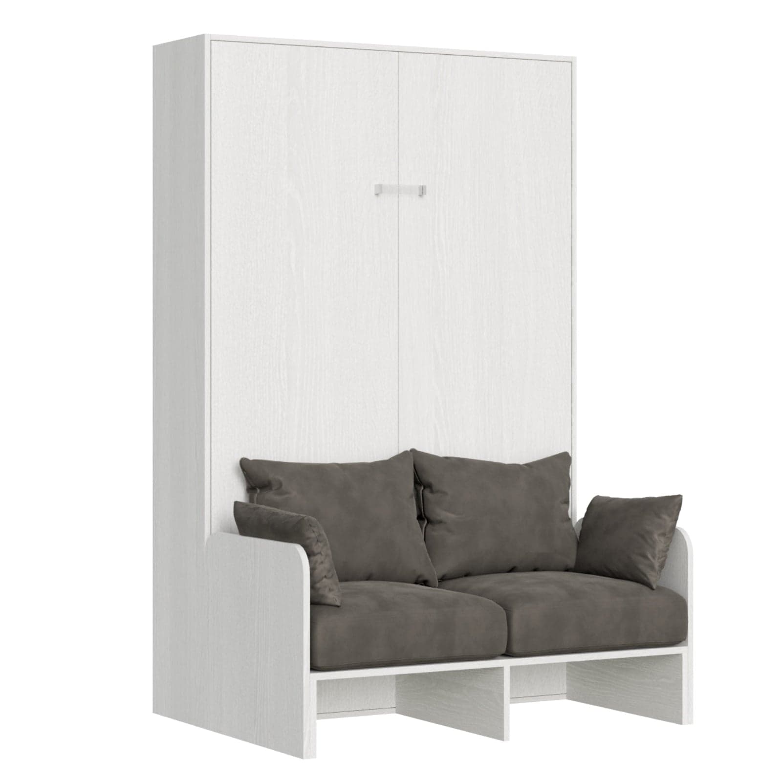 Letto "Palermo" matrimoniale a scomparsa con divano, in legno, con apertura verticale, per camera da letto in Materassi Decor Space - Altamura, commercioVirtuoso.it