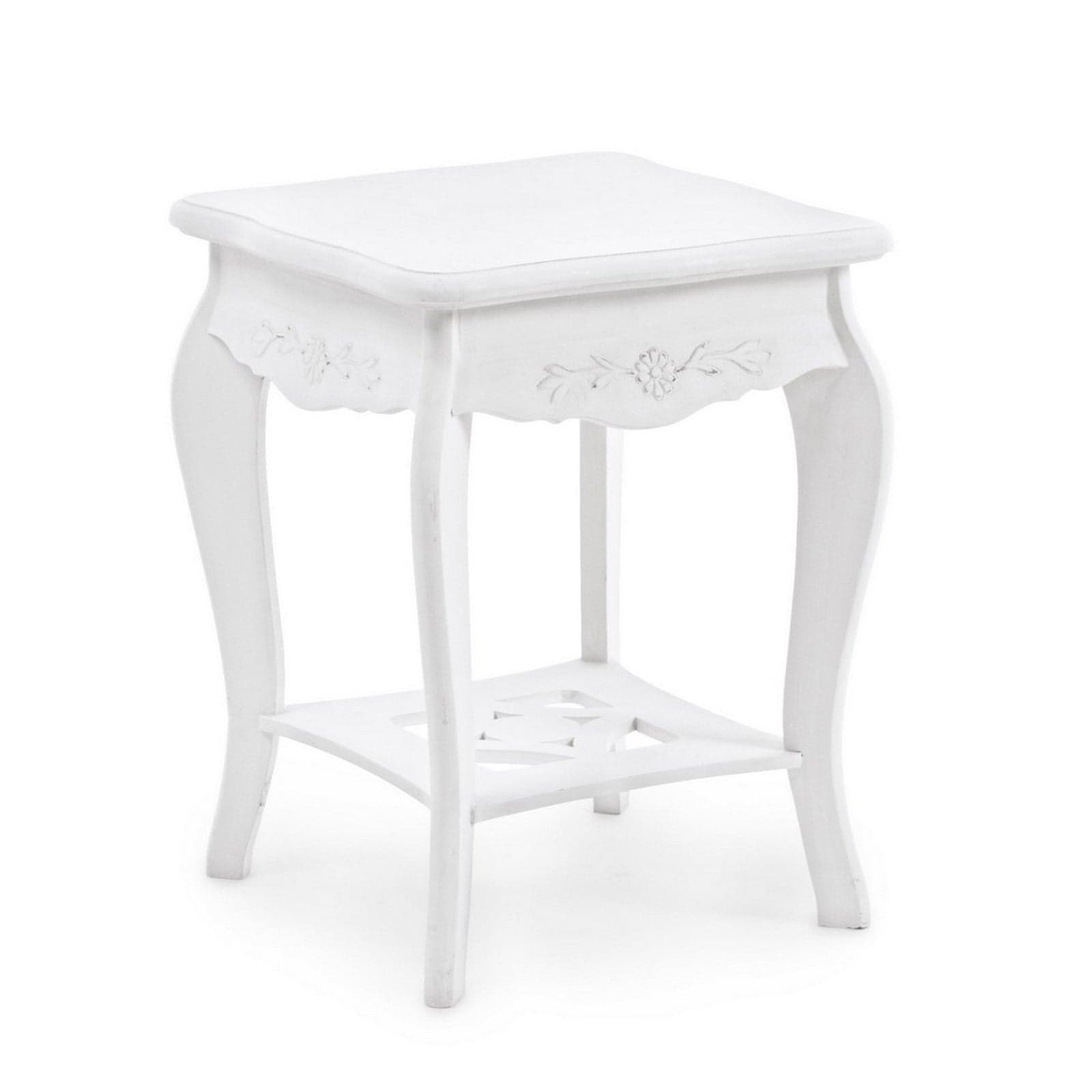 Sgabello per interno "Daisy" Mdf,Verniciatura A Base D'Acqua, Maniglie In Alluminio, 34 x 34 x 44 h cm in Sgabelli Decor Space - Altamura, commercioVirtuoso.it