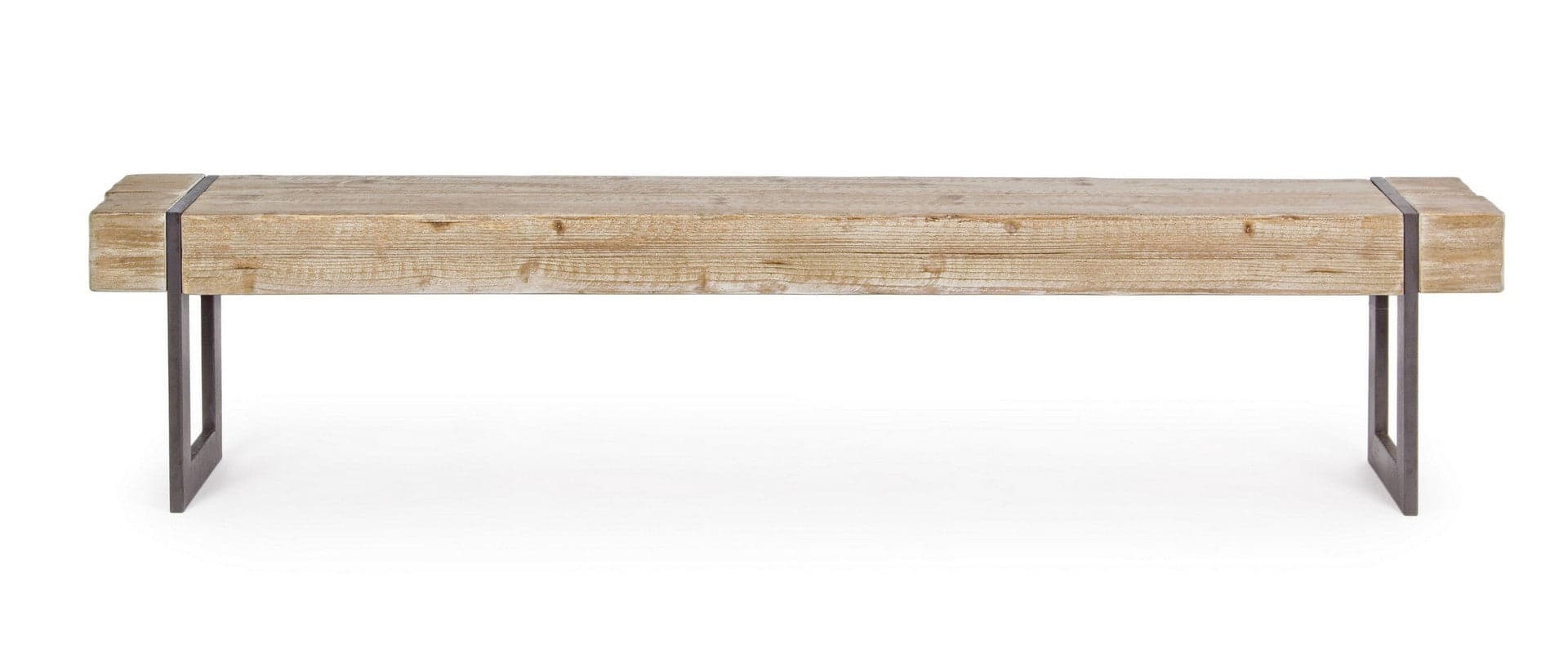 Panca "Garrett" per interno, con Struttura In Acciaio, da 200x30x45h cm in Panche contenitore Decor Space - Altamura, commercioVirtuoso.it