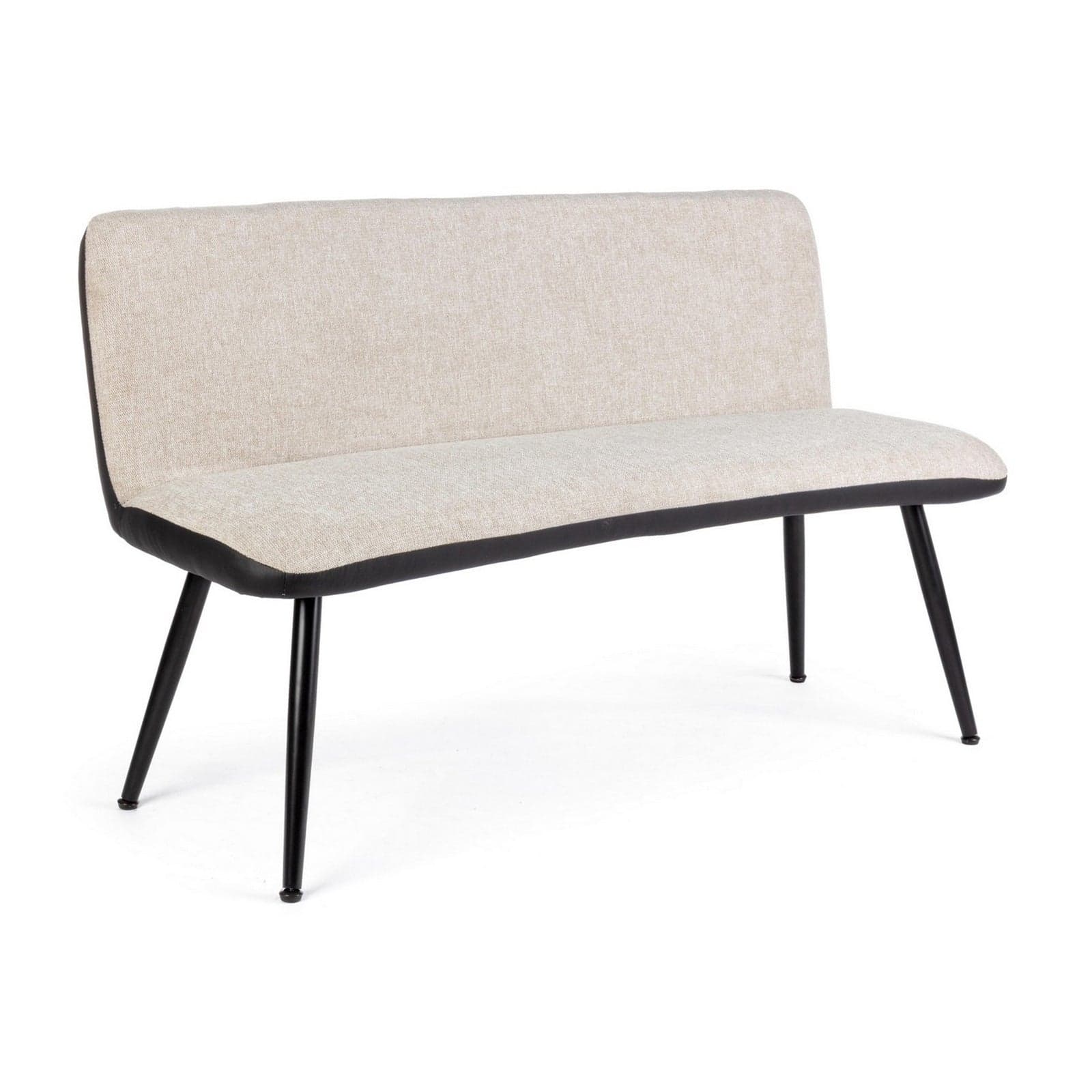 Divano "Louis" per interno, Gambe In Tubolare Di Acciaio 142 x 47 x 88 h cm in Divani Decor Space - Altamura, commercioVirtuoso.it